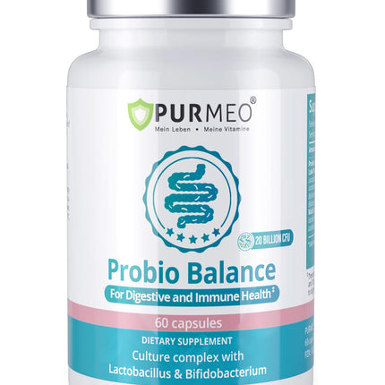 Purmeo Probiotics for IBS & Bloating – Lab4 20B CFU, 60-Day Supply