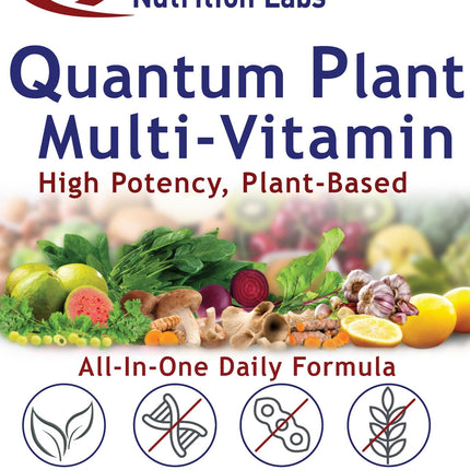 QNL Quantum Plant Multi-Vitamin – Complete Plant-Based Multivitamin for Immune Support (120 Capsules)
