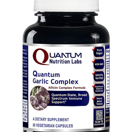 Quantum Garlic Complex by Quantum Nutrition Labs - Immune Support - 60 Vegetarian Capsules