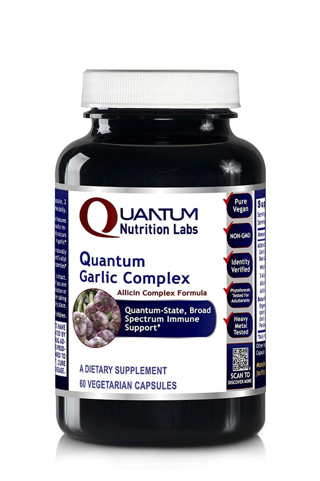 Quantum Garlic Complex by Quantum Nutrition Labs - Immune Support - 60 Vegetarian Capsules