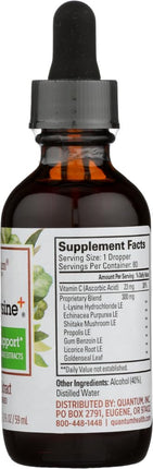 Quantum Amino Acid Super Lysine Plus Liquid Extract 2 oz – Immune Support Dietary Supplement