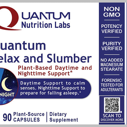 Quantum Relax and Slumber - Sleep Support with Magnesium Malate & L-Theanine (90 Capsules)