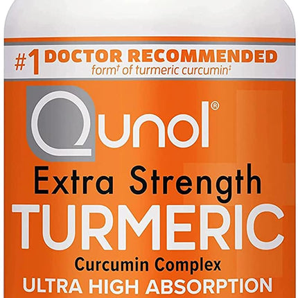 Qunol Turmeric Curcumin 1500mg | Ultra High Absorption | Joint Support | 180 Count (2-Month Supply)