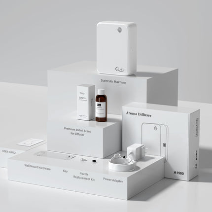 QZD Smart Scent Air Machine – 500ML Capacity, 2500 Sq Ft Coverage