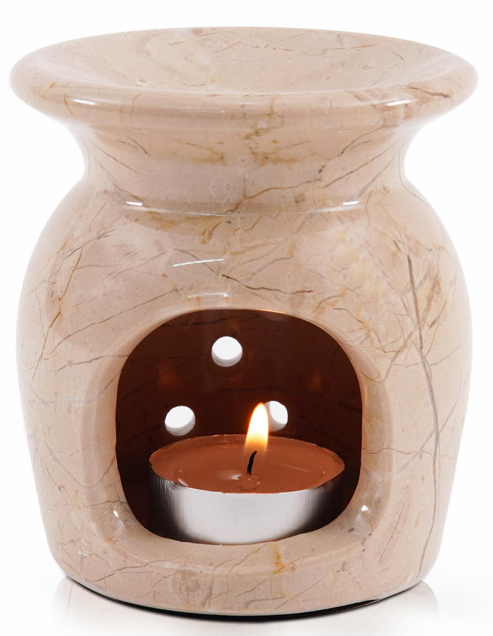 Radicaln Marble Oil Burner 4-Inch Verona – Candle Warmer & Aromatherapy Diffuser