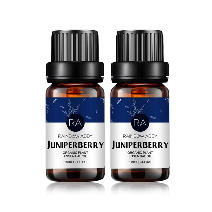 RAINBOW ABBY Juniper Berry Essential Oil - 100% Pure & Undiluted, 2x10 mL