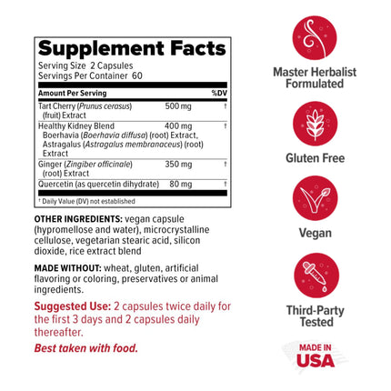 Redd Remedies Gouch! — Joint & Uric Acid Support with Tart Cherry & Quercetin | 120 Vegan Capsules