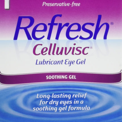 Refresh Celluvisc Lubricant Eye Gel – 3 Pack, 30 Single-Use Containers