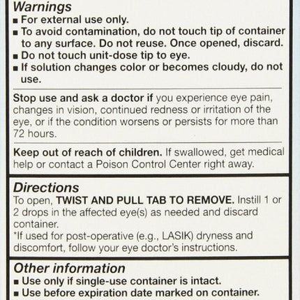 Refresh Plus Lubricant Eye Drops – 2-Pack, 100-Count Single-Use Vials