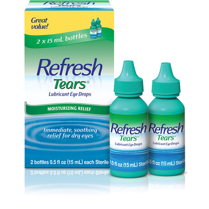 Refresh Tears Lubricant Eye Drops — 2 Bottles, 0.5 fl oz
