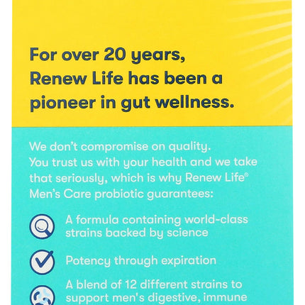 Renew Life Ultimate Flora Men's Care Probiotic, 30 Ct