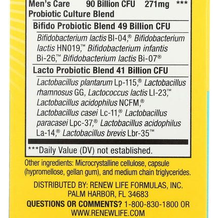 Renew Life Ultimate Flora Men's Care Probiotic, 30 Ct