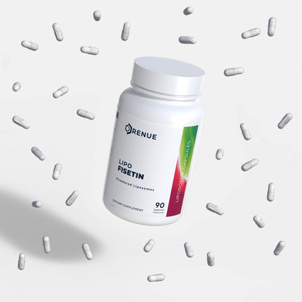 Renue By Science Fisetin - Liposomal 150mg per Serving | 90 Capsules | Senolytic, Bioavailable, USA Made