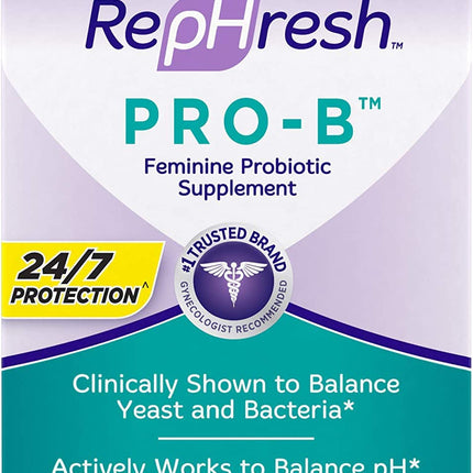 RepHresh Pro-B Probiotic Feminine Supplement – 2-Pack, 30-Count Capsules