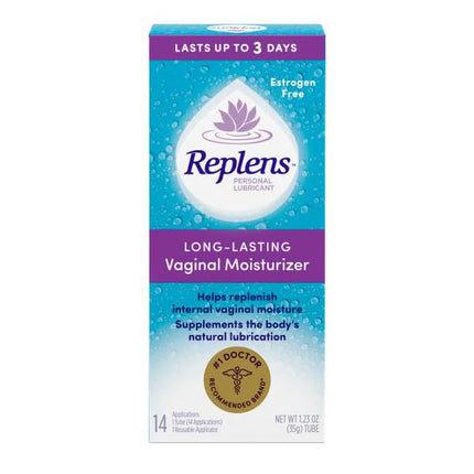 Replens Long Lasting Vaginal Moisturizer – 3-Pack with Reusable Applicator | 14 Applications