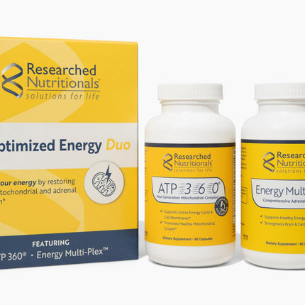 Researched Nutritionals Energy Duo – ATP 360 & Multi-Plex for Adrenal & Mitochondrial Support