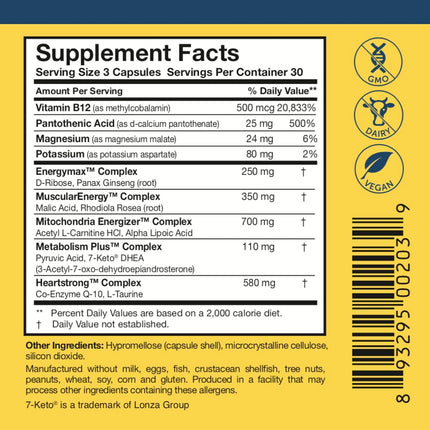 Researched Nutritionals Energy Duo – ATP 360 & Multi-Plex for Adrenal & Mitochondrial Support