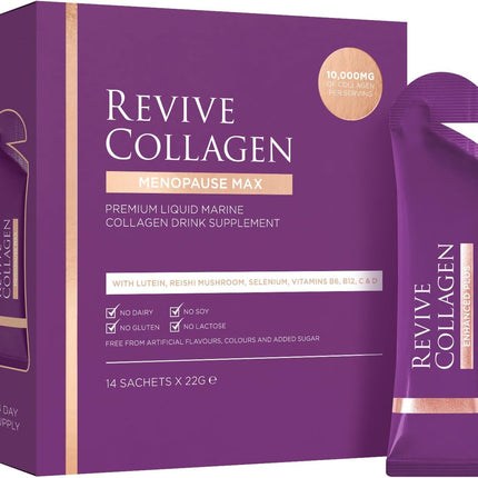 Revive Collagen Menopause Drink (14 Days) – Menopause Max | High-Strength Marine Collagen