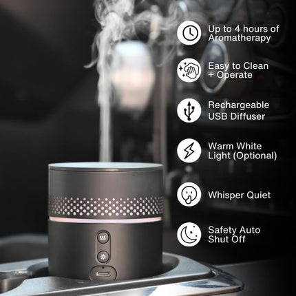 Forte Rechargeable Diffuser by Revive Essential Oils — Portable Car & Home Ultrasonic Diffuser