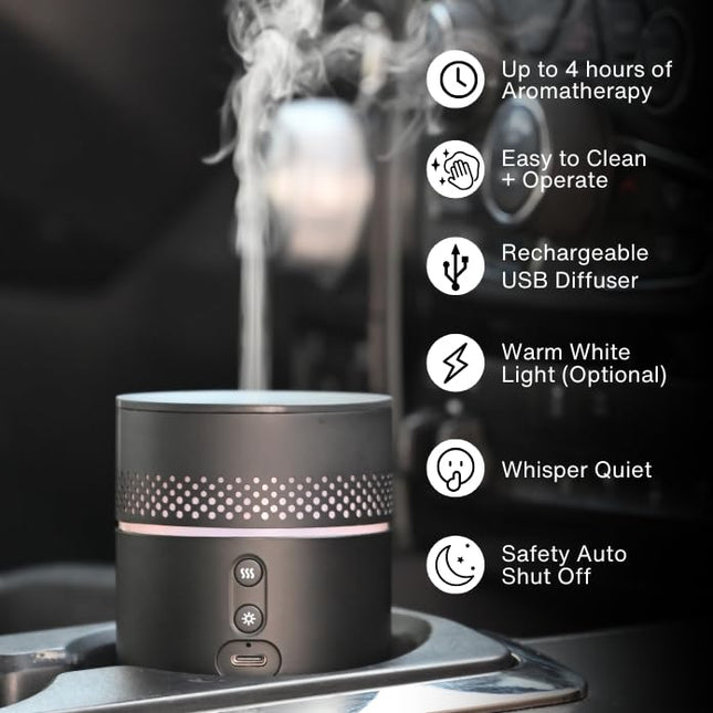 Forte Rechargeable Diffuser by Revive Essential Oils — Portable Car & Home Ultrasonic Diffuser