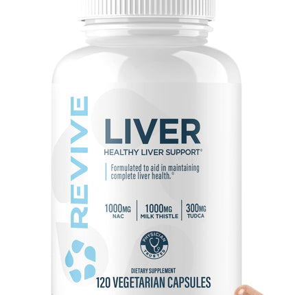 Revive MD Natural Liver Cleanse: Milk Thistle, NAC & TUDCA Detox | 120 Capsules