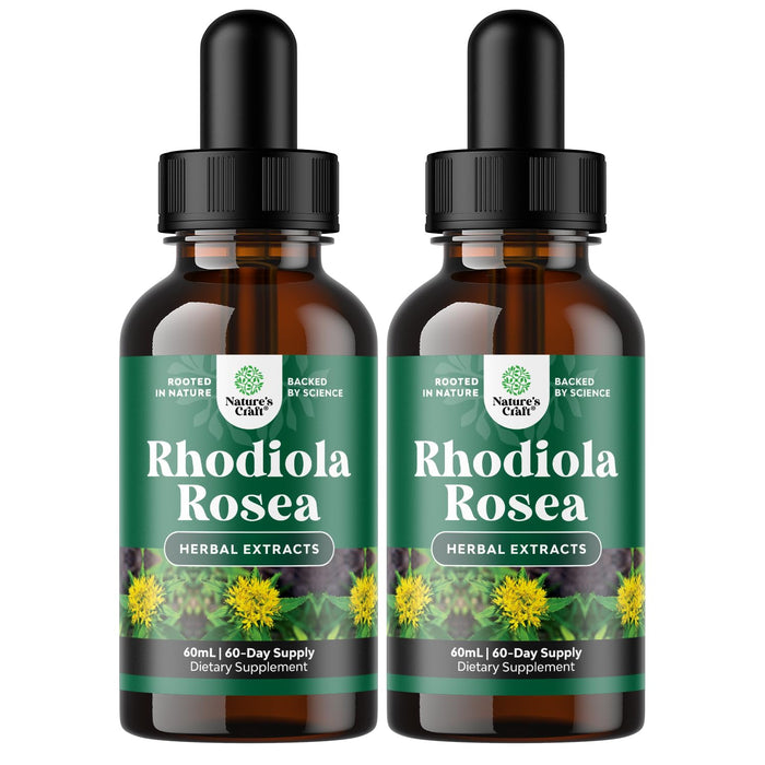 Rhodiola Rosea Tincture - High Potency for Stress & Mood (120 Servings)