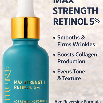 Retinol MAX 5% Anti-Ageing Serum for Youthful & Firm Skin | Ammuri