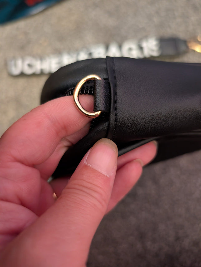 Black Quilted Crossbody Bag