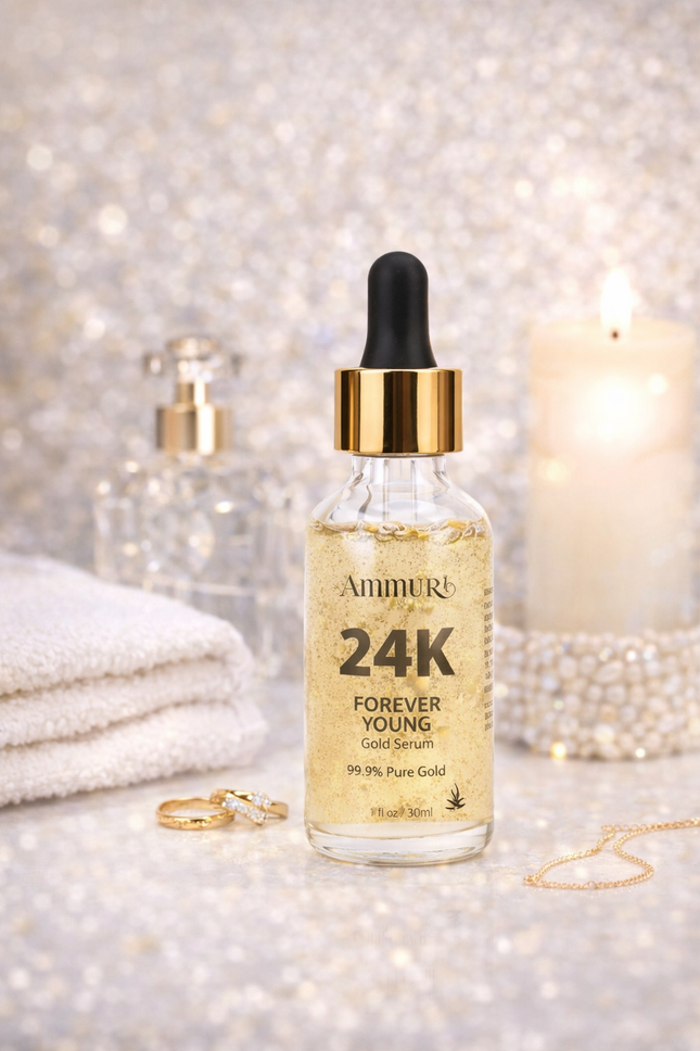 Ammuri 24K Gold Face Serum – Radiance & Anti-Aging Boost