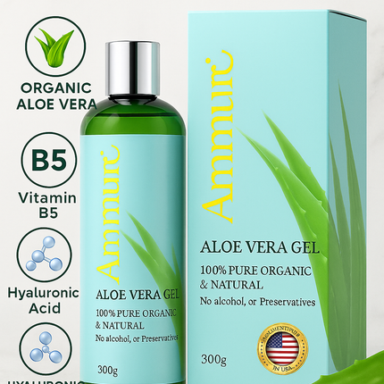 Organic Aloe Vera Gel for Natural Skin Relief & Hydration | Ammuri