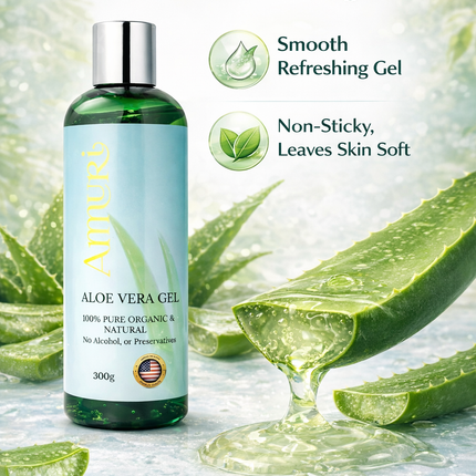 Organic Aloe Vera Gel for Natural Skin Relief & Hydration | Ammuri