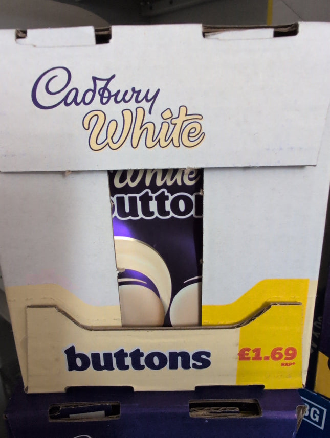 10 x Cadbury White Buttons 105G