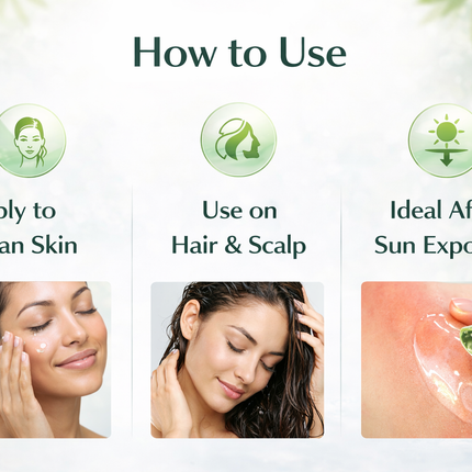 Organic Aloe Vera Gel for Natural Skin Relief & Hydration | Ammuri