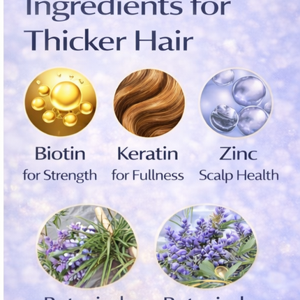 Biotin Shampoo for Hair Thinning & Thicker-Looking Hair (473ml) | Ammuri Beauty