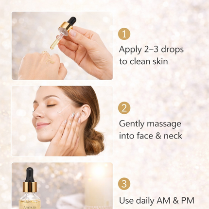 Ammuri 24K Gold Face Serum – Radiance & Anti-Aging Boost