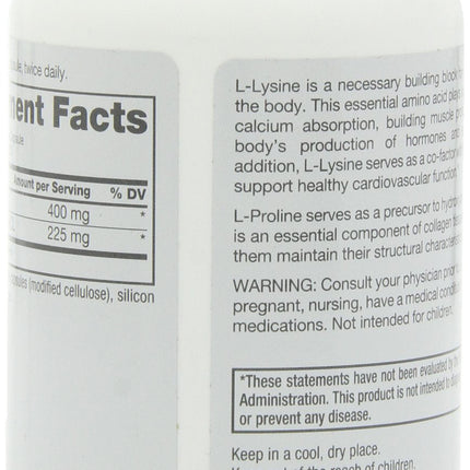 Roex Vitamins | L-Lysine | L-Proline | Muscle Maintenance and Recovery | Healthy Joints | Nutritional-Supplement | 120 Count