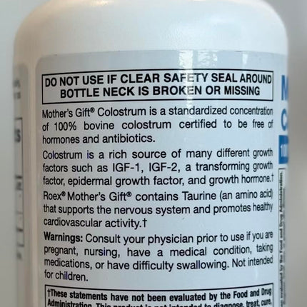 Roex Mother's Colostrum Capsule, 120 Count – Immune Support & Gut Health