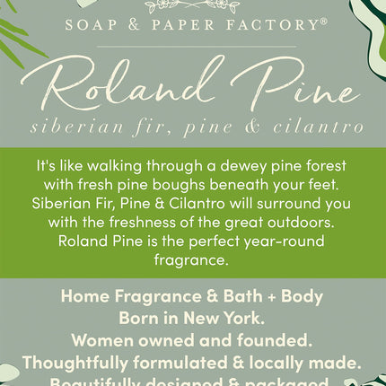 Roland Pine 3.65 oz Reed Diffuser Refill | Soap & Paper Factory