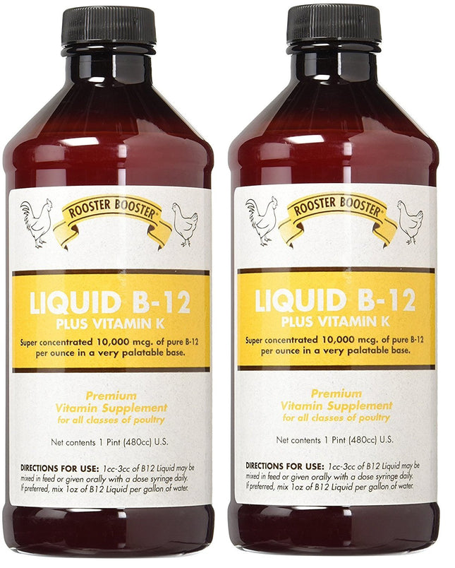 Rooster Booster B-12 Liquid 16-Oz (2-Pack) | Premium Poultry Vitamin