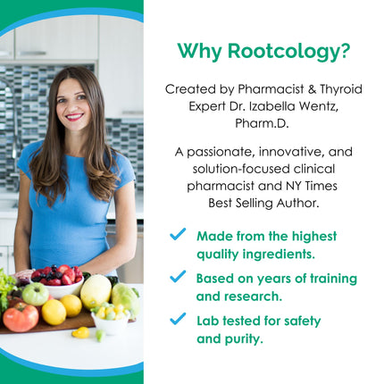 Rootcology by Dr. Izabella Wentz - Black Cumin Seed Extract | Digestive & Skin Support | 60 Softgels