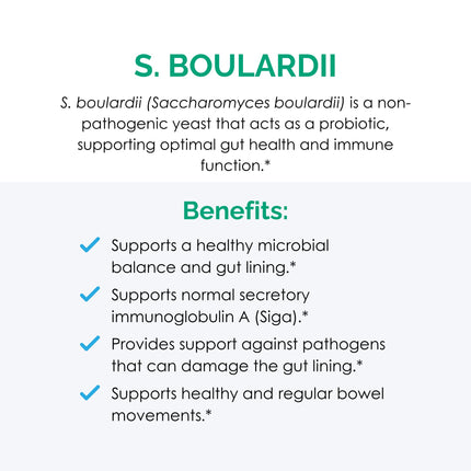 Rootcology by Dr. Izabella Wentz | S. boulardii Probiotic Capsules - Shelf-Stable 10 Billion CFU Saccharomyces | 60 Capsules