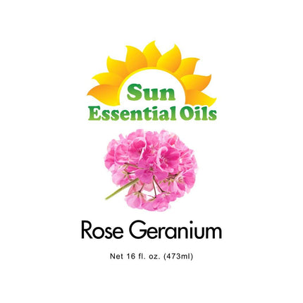 Rose Geranium Essential Oil 16oz - Sun Essential Oils | Aromatherapy & Skincare