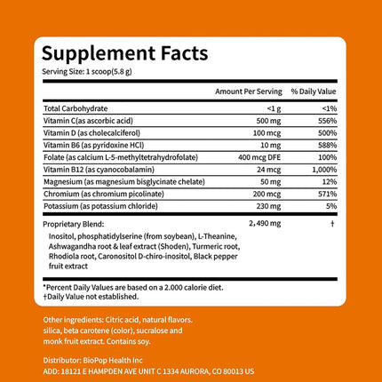 Rulinal Cortisol Drink Powder | Balance Stress & Enhance Focus for Women