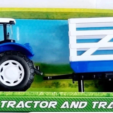 Teamsterz 1:32 Scale Tractor and Trailer – Farm Vehicle Toy for Kids (Assorted Designs)