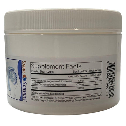 iMagT Magnesium L-Threonate Powder 100g | Sabre Sciences – Cognitive Support with Magtein & Inositol
