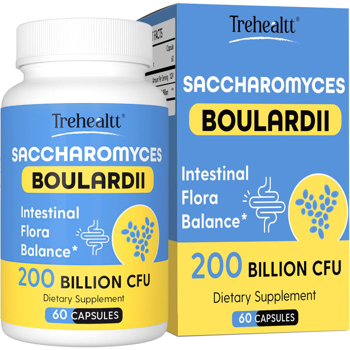 Saccharomyces boulardii Probiotic 200B CFUs – Digestive & Immune Health