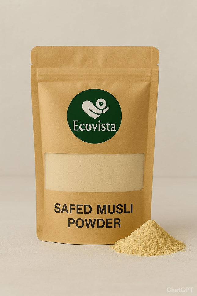 Safed Musli Powder | Natural Herbal Supplement | Chlorophytum Borivilianum Wild Cultivated | 227g