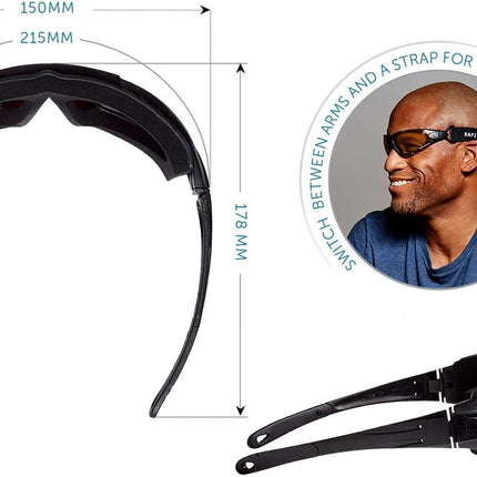 SafetyBlue Sleep Savior Deluxe Amber Lens Glasses – Blue & Green Light Blocking