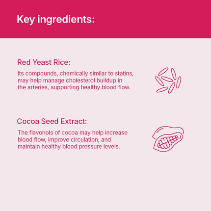 Santo Remedio Cholesterol Plus – Red Yeast Rice & Cocoa Supplement