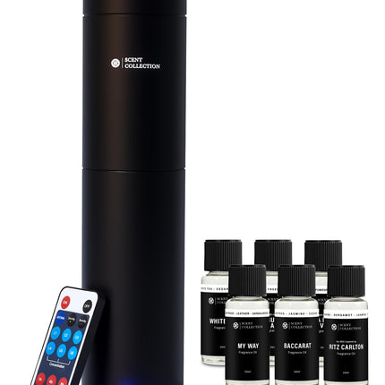 Hotel Waterless Scent Diffuser – Scent Collection, 6 Hotel Scents, Nebulizing, Open System, 700 Sq Ft